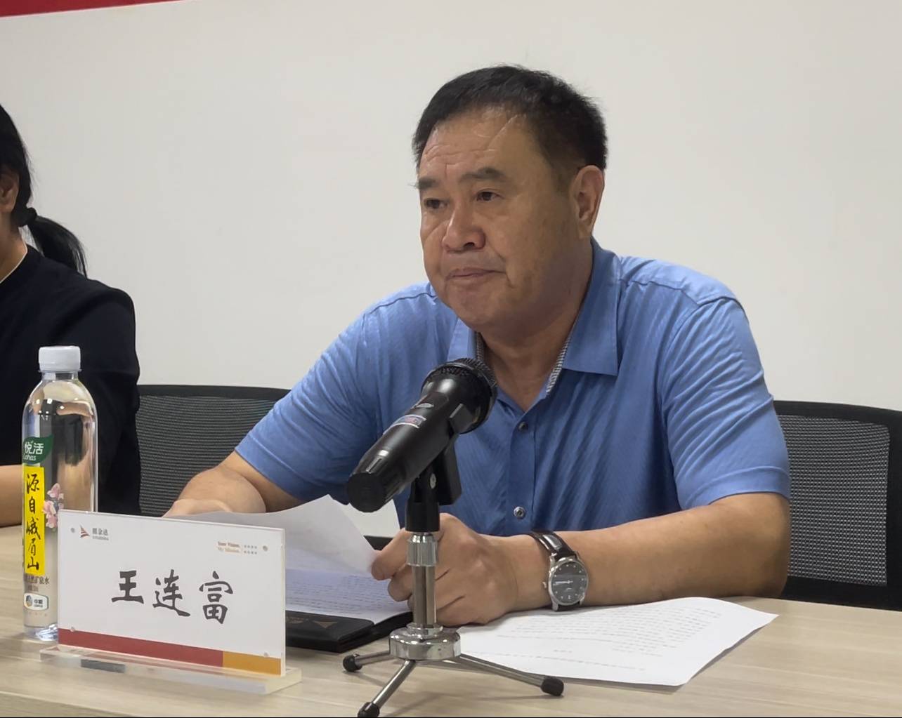 5、慈善協(xié)會副會長王連富致辭